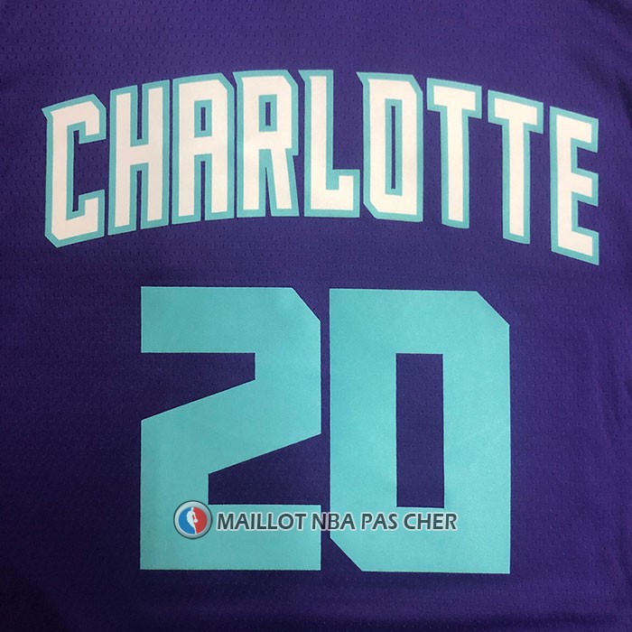 Maillot Charlotte Hornets Gordon Hayward NO 20 Statement 2020-21 Volet